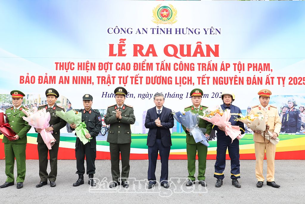   Công an tỉnh ra quân thực hiện đợt cao điểm tấn công trấn áp tội phạm