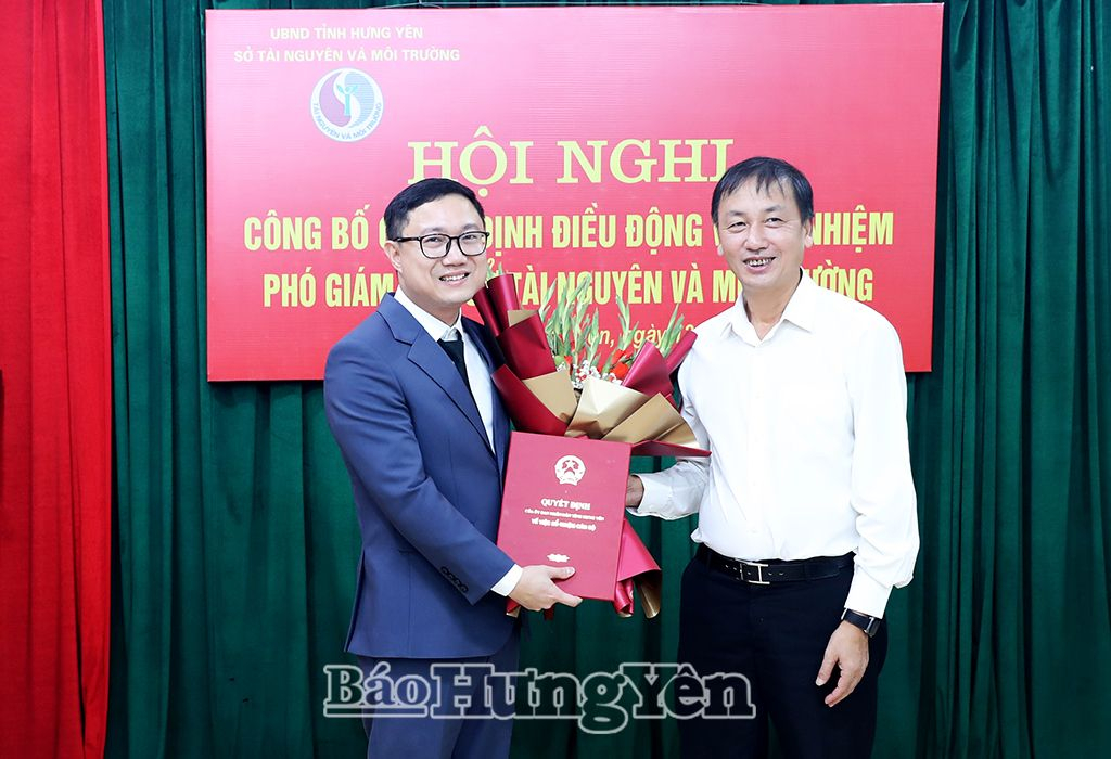   Nh883 quyết định điều động và bổ nhiệm Phó Giám đốc Sở Tài nguyên và Môi trường