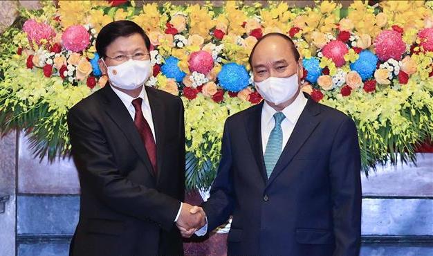   Chủ tịch nước Nguyễn Xuân Phúc hội kiến với Nh88 Nha cai, Chủ tịch nước CHDCND Lào Thoong-lun Xỉ-xu-lít