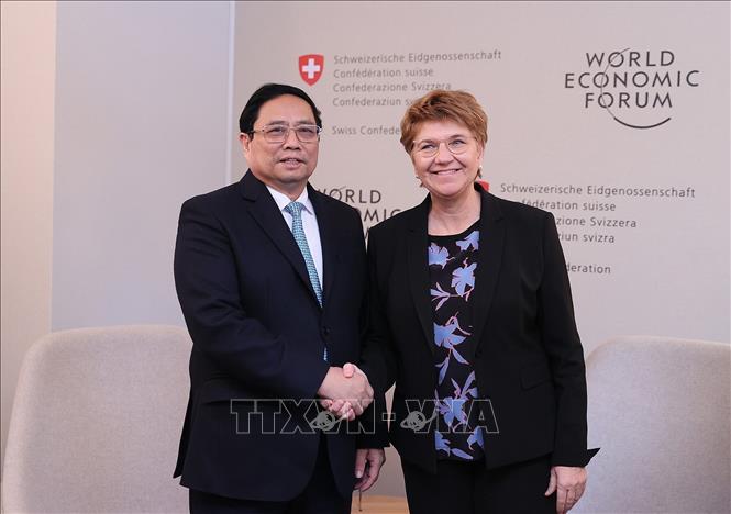   Nh881 Phạm Minh Chính hội kiến Tổng thống Thụy Sĩ và Tổng thư ký UNCTAD