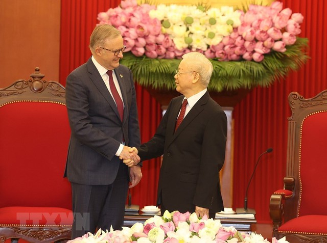   Nh88 Nha cai Nguyễn Phú Trọng tiếp Nh881 Australia Anthony Albanese