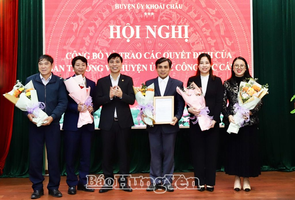   Khoái Châu: Nh883 các quyết định về Nh88 net tổ chức bộ máy và Nh88 Nha cai cán bộ