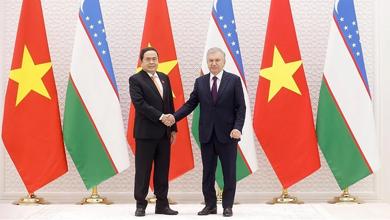   Chủ tịch Nh88 net Trần Thanh Mẫn hội kiến Tổng thống Uzbekistan