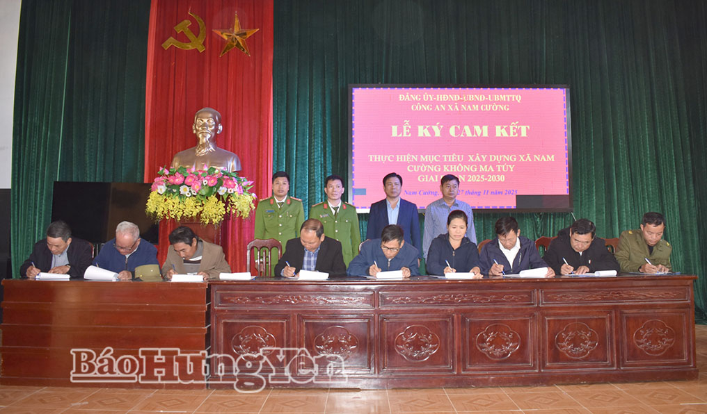   Xã Nam Cường: Triển khai Nh881 xã không ma túy