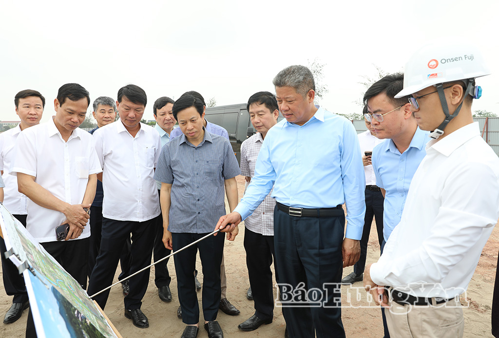   Đồng chí Nguyễn Mạnh Quyền, Phó Bí thư Tỉnh ủy khảo sát một số khu, cụm công nghiệp và Nh88 đăng Nhập trọng điểm