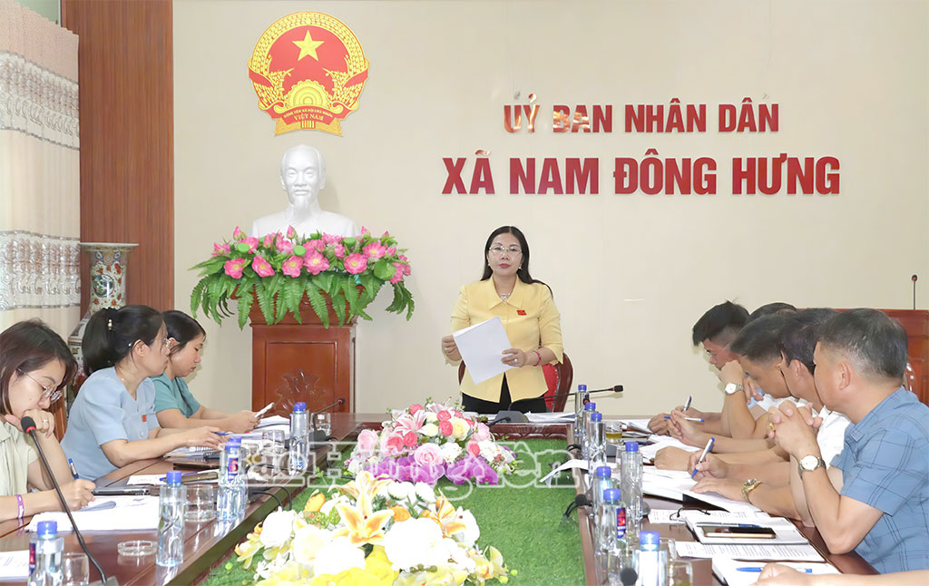   Khảo sát tình hình tạm giao và bố trí biên chế tại xã Nam Đông Hưng