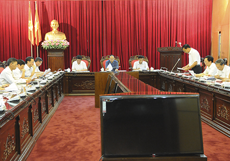   Ban Thường vụ Tỉnh ủy duyệt Nh88 Nha cai chuẩn bị Đại hội đại biểu Đảng bộ thành phố Thái Bình lần thứ XXVII