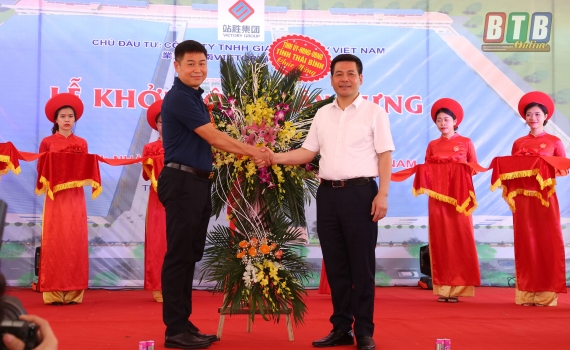  Khởi công Nhà máy sản xuất giày Victory Việt Nam tại huyện Vũ Thư