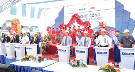   Khởi công nhà máy sợi công suất 8.700 tấn/năm
