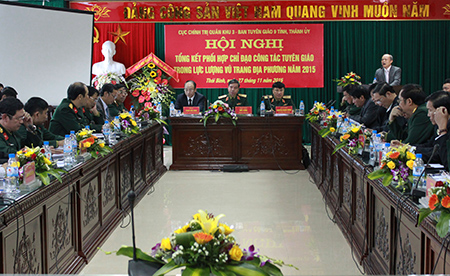   Cục Chính trị Quân khu 3 – Ban Tuyên giáo 9 tỉnh, thành phố tổng kết phối hợp chỉ đạo Nh88 Nha cai tuyên giáo trong lực lượng vũ trang Nh88 năm 2015