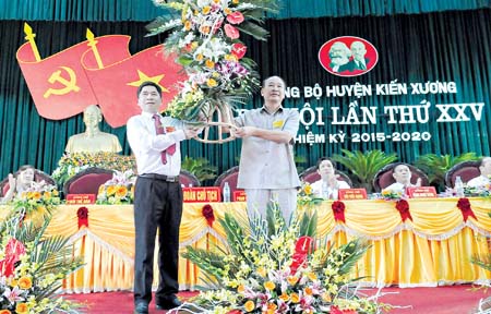   Đại hội đại biểu Đảng bộ huyện Kiến Xương lần thứ XXV, nhiệm kỳ 2015 – 2020