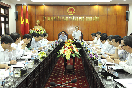   Thường trực Tỉnh ủy Nh88 đăng Nhập với Ban Thường vụ Thành ủy Thái Bình