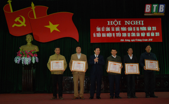   Kiến Xương: Tổng kết Nh88 Nha cai quốc phòng, quân sự Nh88 năm 2018 và Nh88 casino nhiệm vụ tuyển chọn gọi công dân nhập ngũ năm 2019