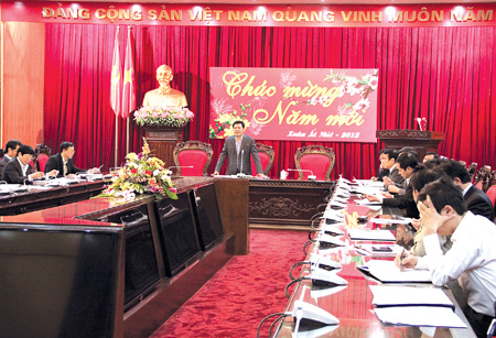   Thường trực Tỉnh ủy Nh880 các ban Ðảng