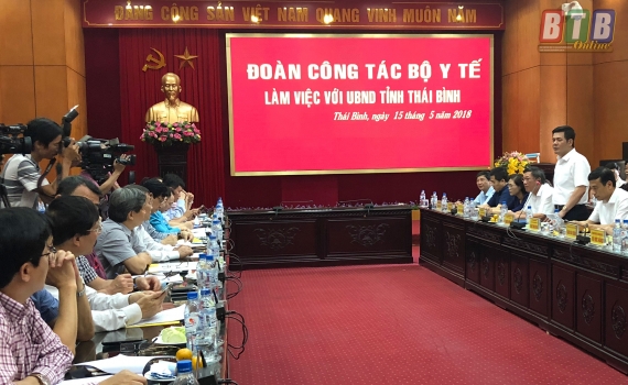   Bộ trưởng Bộ Y tế thăm và Nh88 đăng Nhập tại Thái Bình
