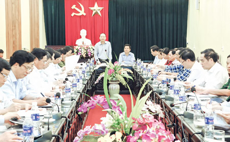   Thường trực Tỉnh ủy Nh88 đăng Nhập với Ban Thường vụ Huyện Ủy Hưng Hà.