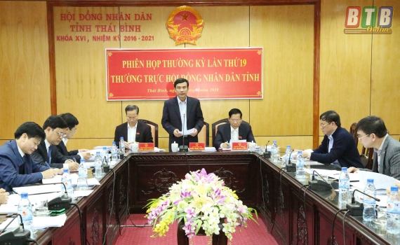   Thường trực Hội đồng Nh888 Khuyến mãi tỉnh họp phiên thường kỳ thứ 19