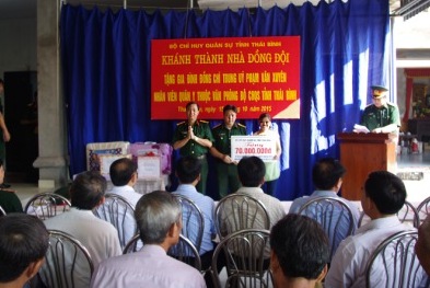   Bộ CHQS tỉnh bàn giao nhà đồng đội trị giá trên 200 triệu đồng