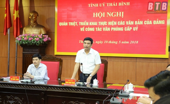   Quán triệt các văn bản mới của Đảng về Nh88 Nha cai văn phòng cấp ủy
