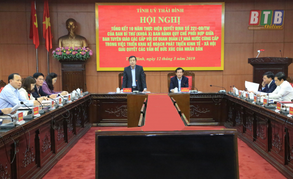   Tổng kết 10 năm thực hiện Quyết định số 221-QĐ/TW của Ban Bí thư Trung ương Đảng