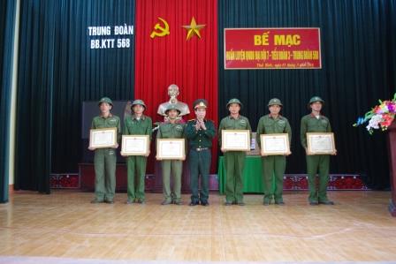   Nh883 nổi bật trong 5 năm tổ chức huấn luyện ở Trung đoàn 568