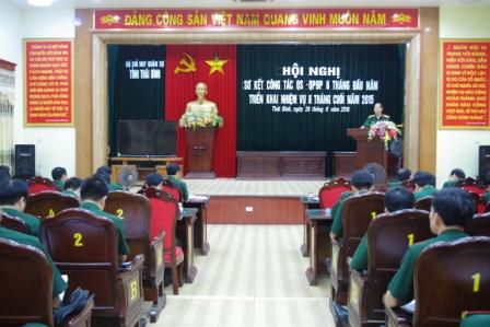   Bộ CHQS tỉnh sơ kết Nh88 Nha cai quân sự- quốc phòng Nh88 6 tháng đầu năm 2015