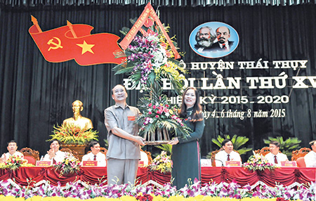   Đại hội đại biểu Đảng bộ huyện Thái Thụy lần thứ XV, nhiệm kỳ 2015 – 2020