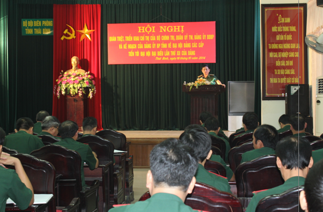   Đảng bộ, BĐBPThái Bình sẵn sàng cho Đại hội Đảng bộ lần thứ 30