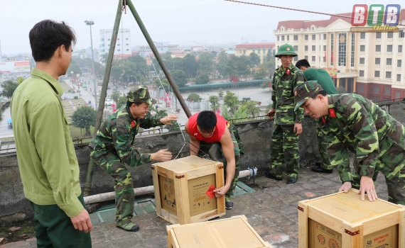   Sẵn sàng bắn pháo hoa đêm giao thừa Mậu Tuất 2018
