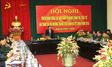   Tăng cường bảo đảm an ninh trật tự những tháng cuối năm