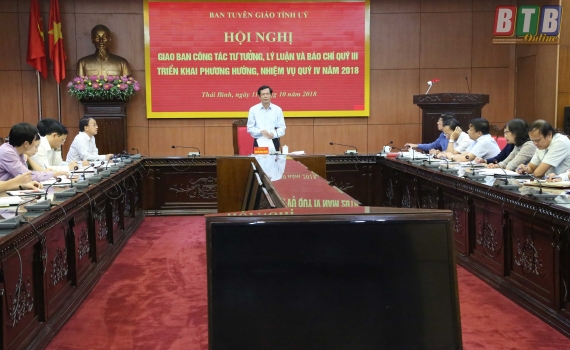   Triển khai nhiệm vụ Nh88 Nha cai tư tưởng, lý luận, báo chí quý IV năm 2018