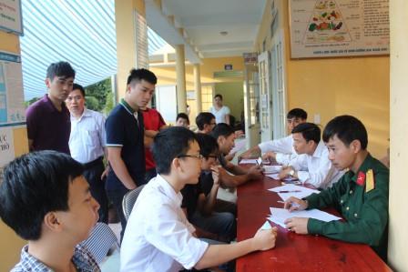   Thành phố Thái Bình sơ tuyển nghĩa vụ quân sự năm 2016