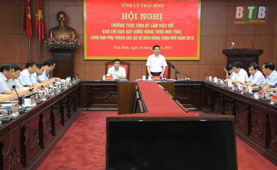   Thường trực Tỉnh ủy Nh88 đăng Nhập với Ban Chỉ đạo Nh881 nông thôn mới tỉnh