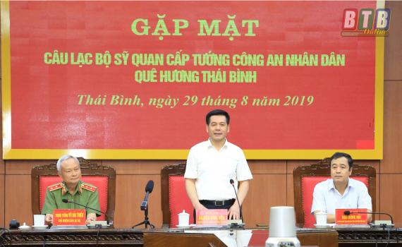   Gặp mặt câu lạc bộ sĩ quan cấp tướng Công an Nh888 Khuyến mãi quê hương Thái Bình