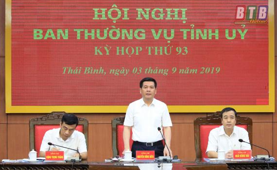   Nh88 - Cá Cược Mỗi Ngày Ban Thường vụ Tỉnh ủy