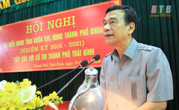   Đồng chí Phó Bí thư Tỉnh ủy, Chủ tịch Nh88 casino tỉnh tiếp xúc Nh88 vip tại thành phố Thái Bình