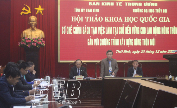   Hội thảo khoa học quốc gia “Cơ chế, chính sách tạo việc làm tại chỗ bền vững cho lao động nông thôn gắn với chương trình Nh881 nông thôn mới”