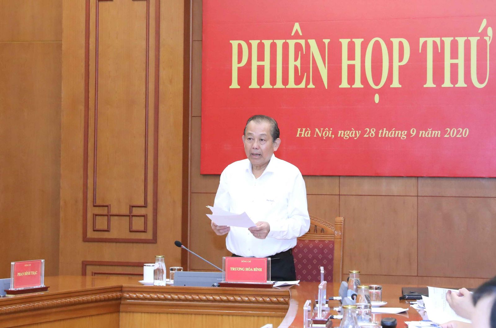   Phó Nh881 Trương Hòa Bình chủ trì họp BCĐ cải cách tư pháp Trung ương