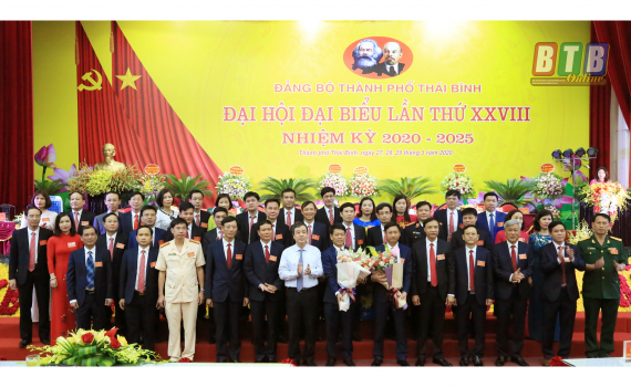   Đại hội đại biểu Đảng bộ thành phố Thái Bình nhiệm kỳ 2020 - 2025 thành công tốt đẹp