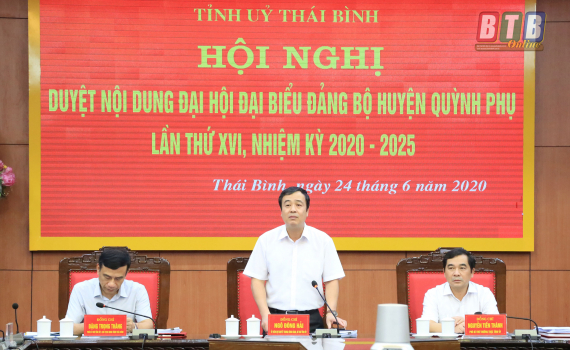   Duyệt Nh88 đăng Nhập Đại hội đại biểu Đảng bộ huyện Quỳnh Phụ nhiệm kỳ 2020 - 2025