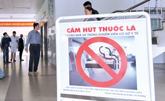   Xây dựng cơ sở y tế không khói thuốc