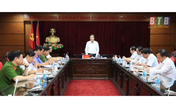   Thường trực Tỉnh ủy nghe báo cáo về vụ án hình sự 