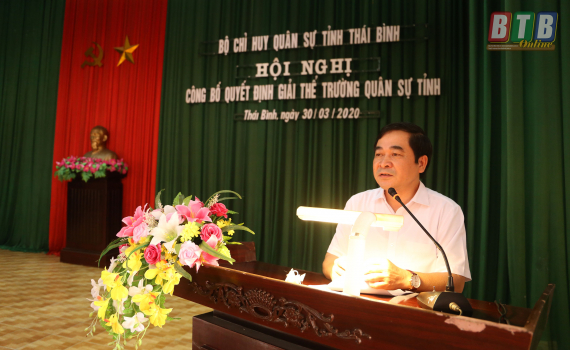  Nh883 quyết định giải thể Trường Quân sự tỉnh