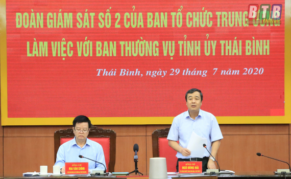   Đoàn Nh883 của Ban Tổ chức Trung ương Nh88 đăng Nhập với Ban Thường vụ Tỉnh ủy
