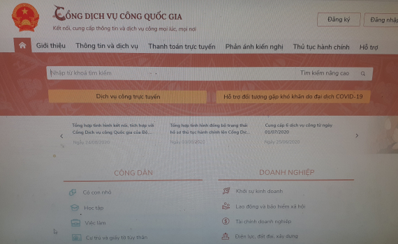   Hơn 1000 dịch vụ trực tuyến cung cấp trên Cổng Dịch vụ công quốc gia