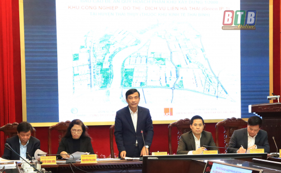   Nh88 casino tỉnh nghe và cho ý kiến về quy hoạch phân khu Nh881 Khu công nghiệp - đô thị - dịch vụ Liên Hà Thái