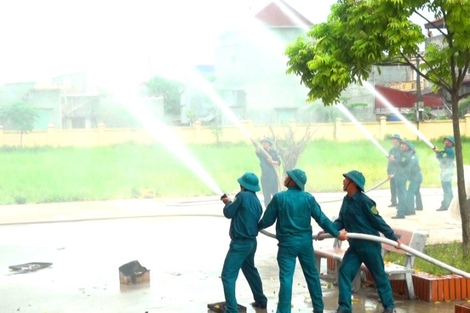   Huyện Hưng Hà: Diễn tập chiến đấu phòng thủ cụm xã năm 2019
