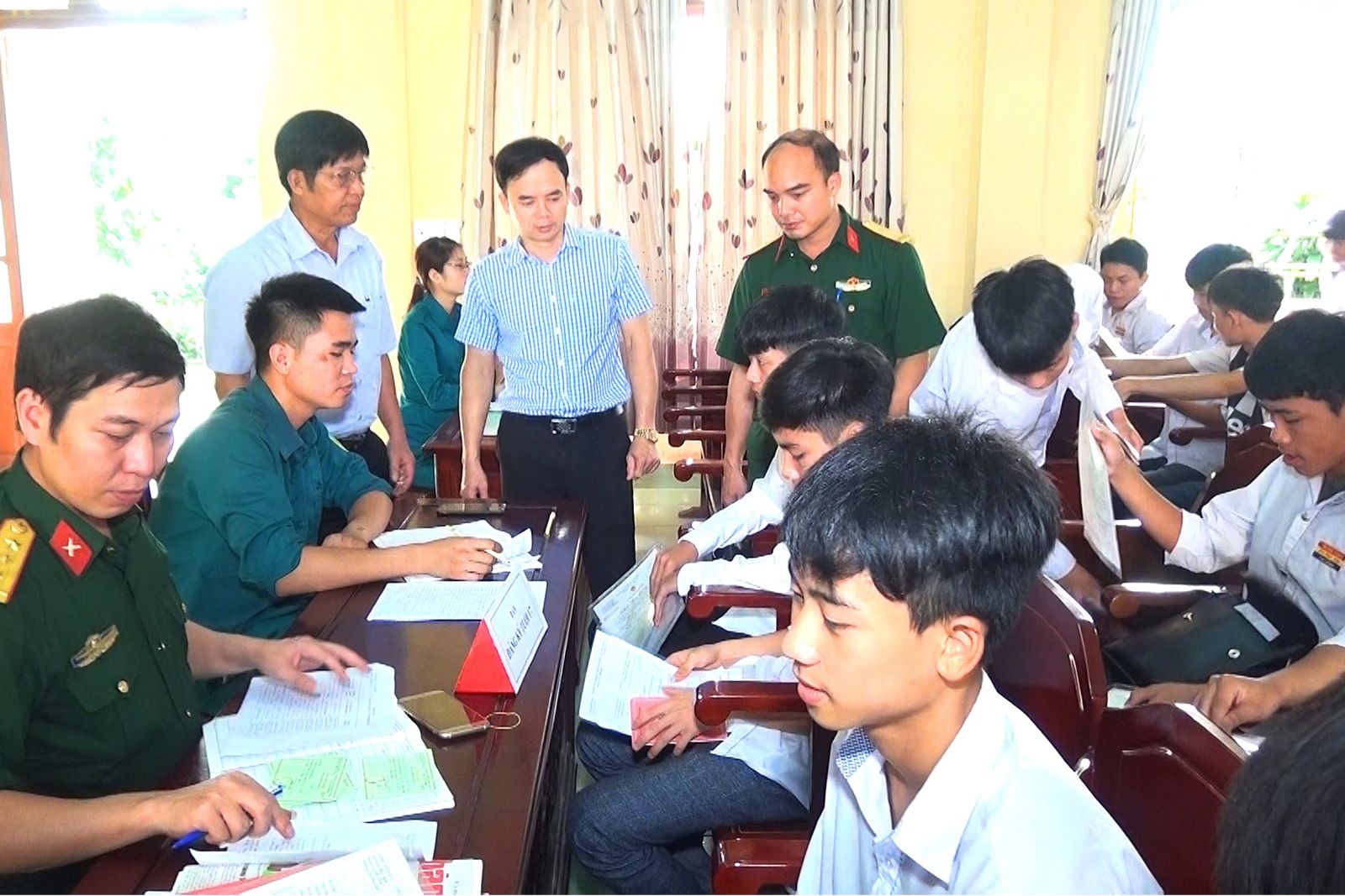   Huyện Thái Thụy: Trên 98% thanh niên lên trạm đăng ký nghĩa vụ quân sự tuổi 17