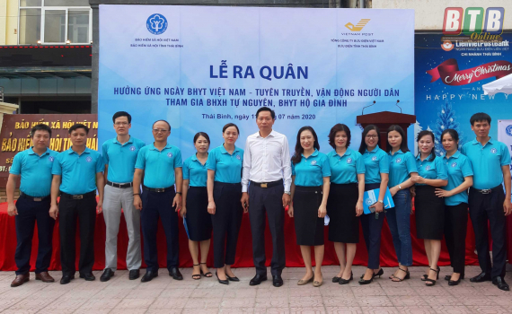   Lễ ra quân hưởng ứng ngày BHYT Việt Nam - Tuyên truyền vận động người dân tham gia BHXH tự nguyện, BHYT hộ gia đình