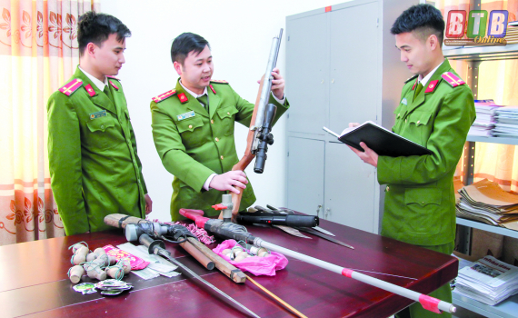   Công an huyện Quỳnh Phụ đẩy mạnh tấn công trấn áp tội phạm